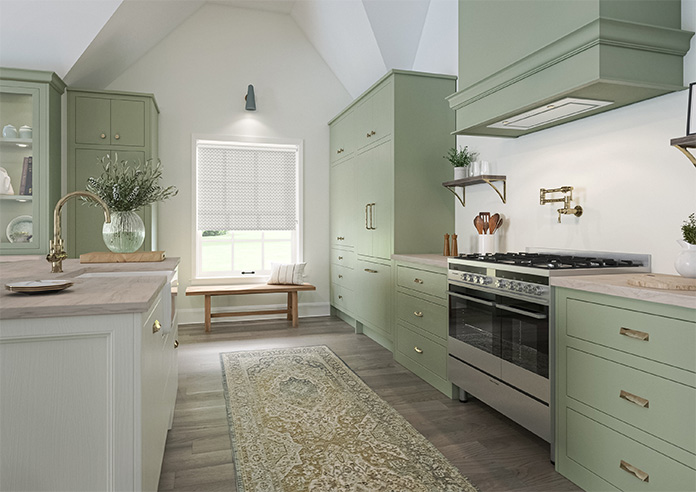 Tea Leaves, Dove Grey - Twist&Fit Roller Blind - Image 7